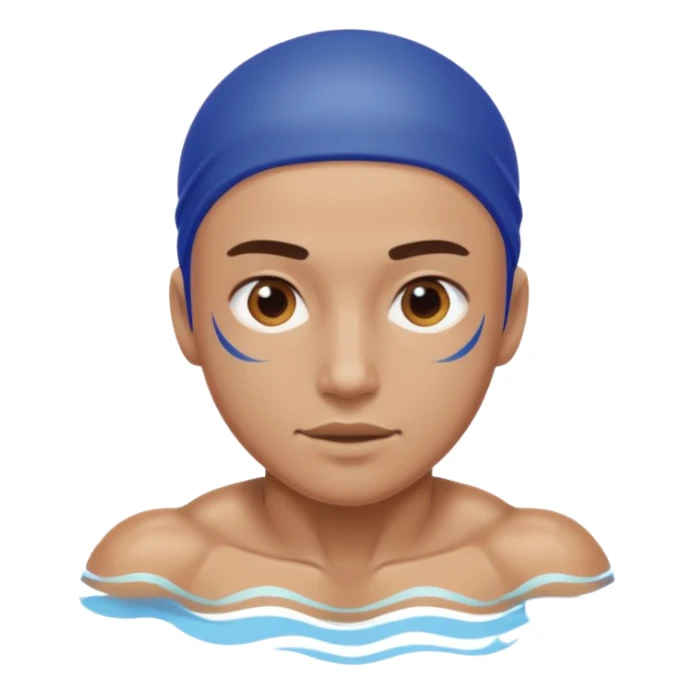 swimming athlete sticker