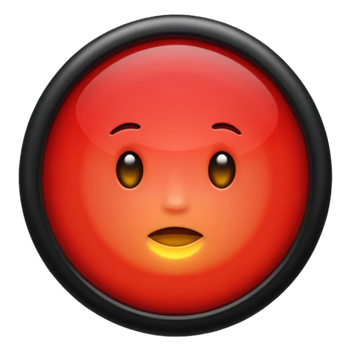 Red Light AND THERE IS NO FACE  sticker