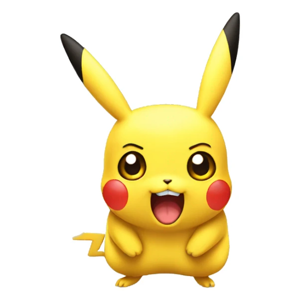 shocked pikachu sticker