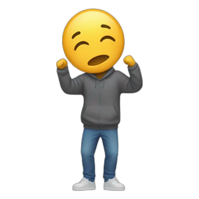 Une personne qui dab sticker