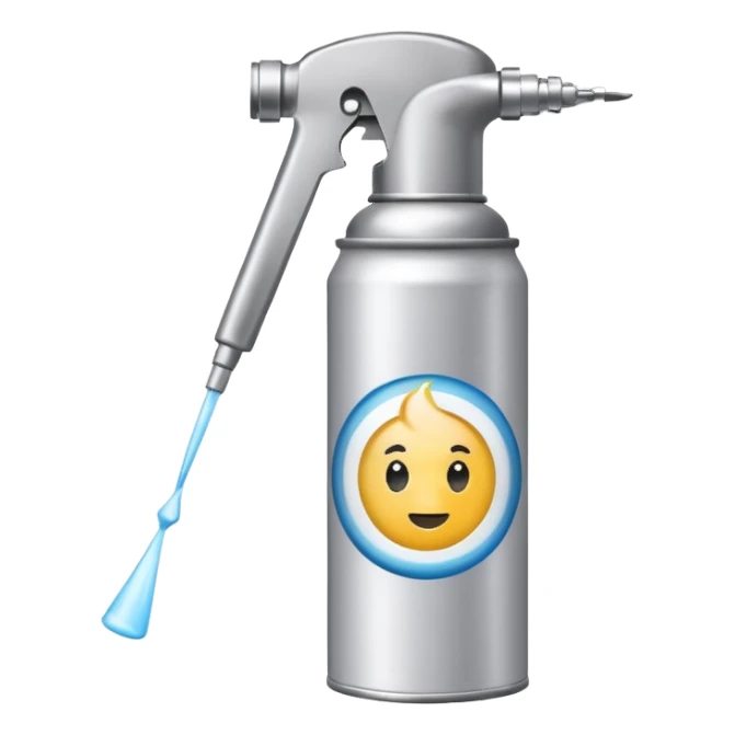 Hairspray can cute sticker