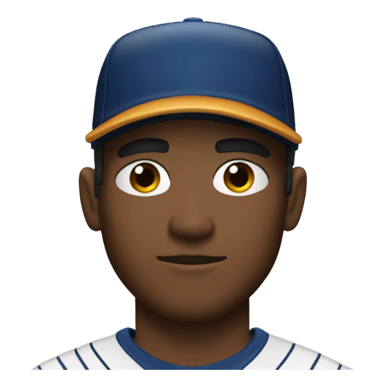 Baseball player wearing eyeblack sticker