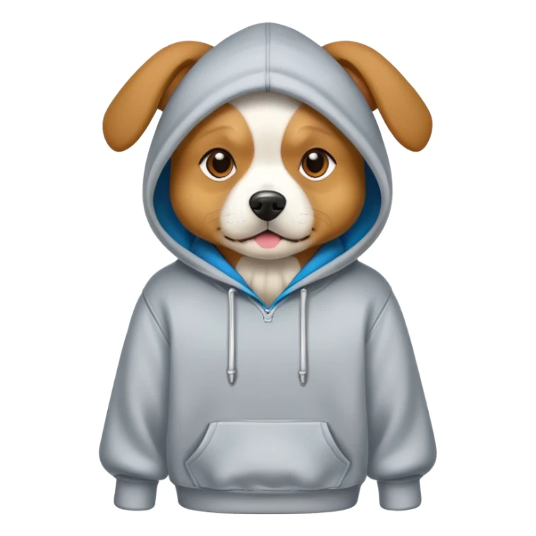 Dog warning a hoodie sticker