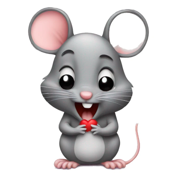 stupid mouse in love with a mouse  sticker