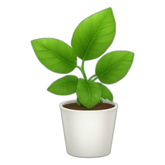 home plant with big leaves sticker