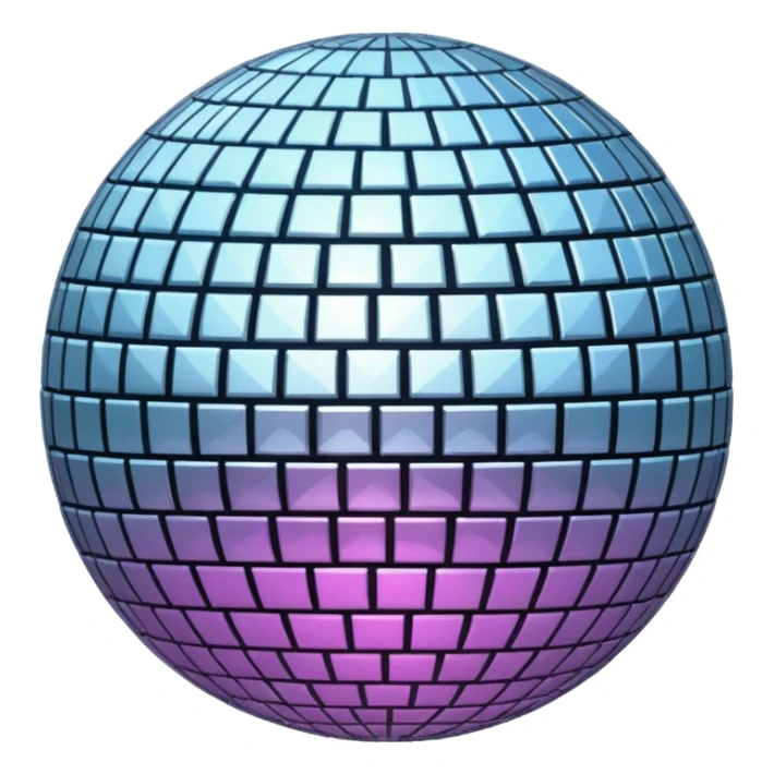 Disco Ball, Unicode U+1FAA9 + 1 sticker