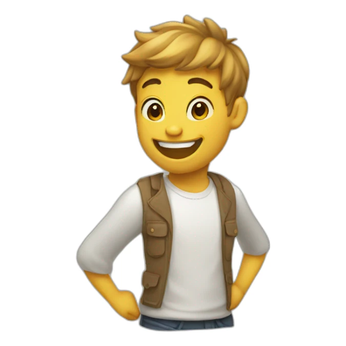 Smale happy with love sticker