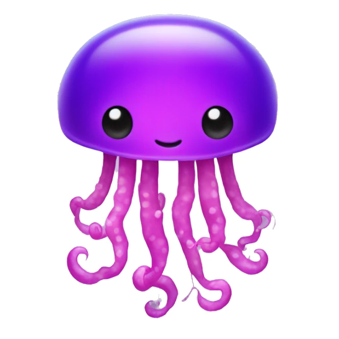 pink and purple jellyfish sticker