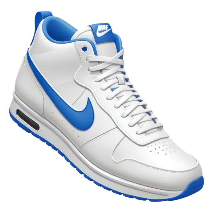 3d style white nike sneakers sticker