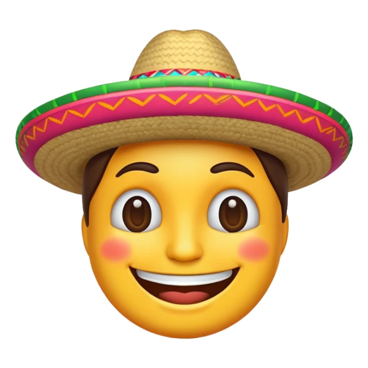 Mexican style emoji  sticker