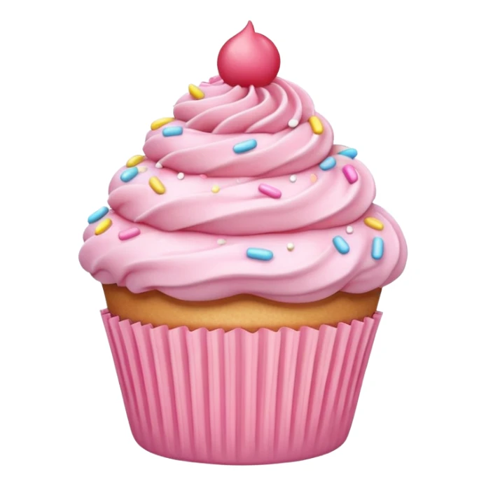pastel pink cupcake sticker
