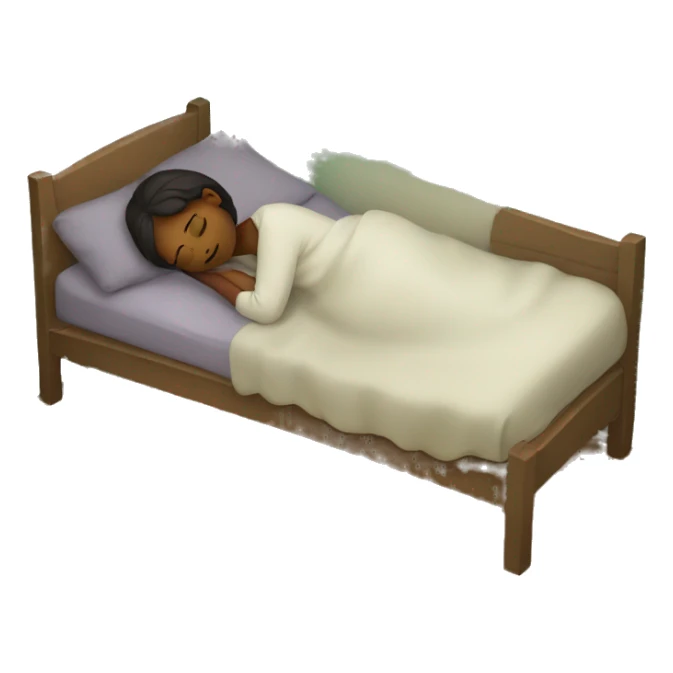 girl sleeping in a ver sticker