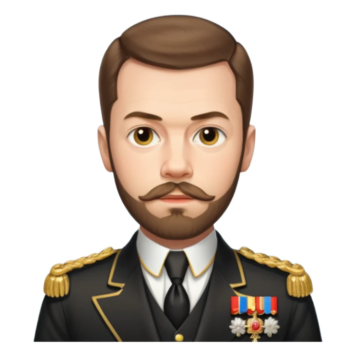 Nicholas II, Russian tsar,  sticker