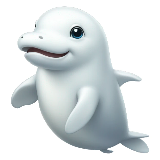 beluga whale hero sticker