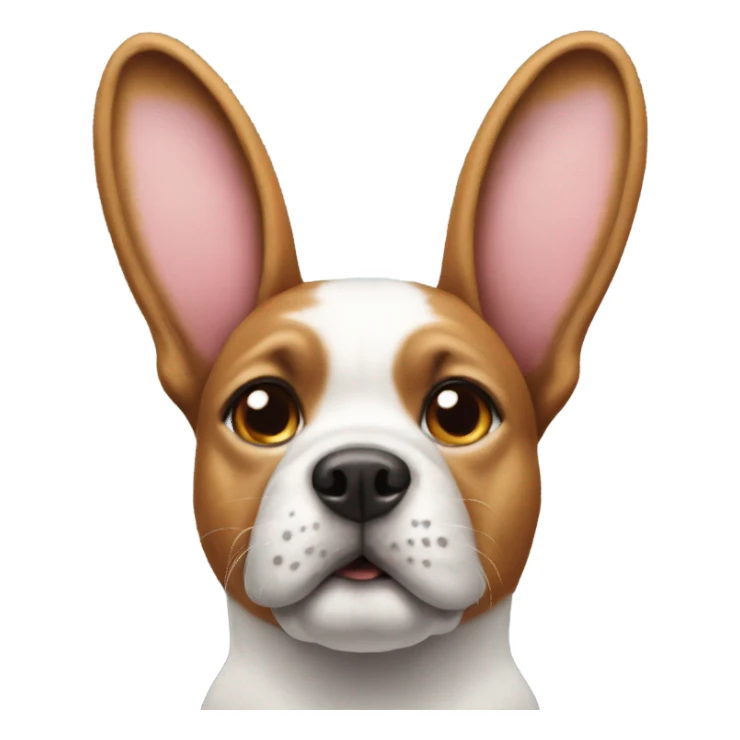 dog with bunny ears sticker
