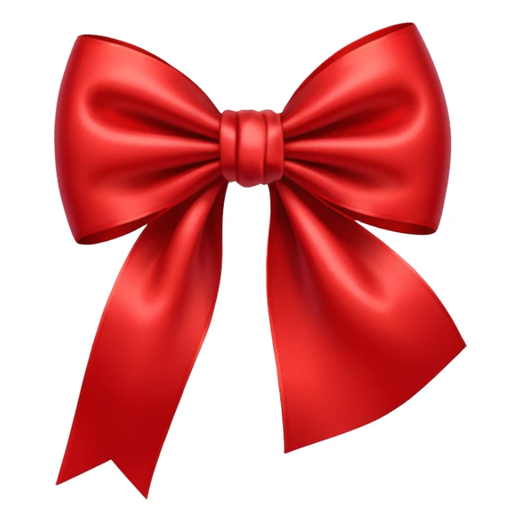 Red bow sticker