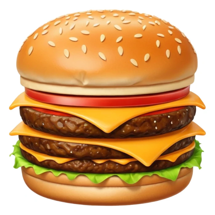 Happy burger sticker
