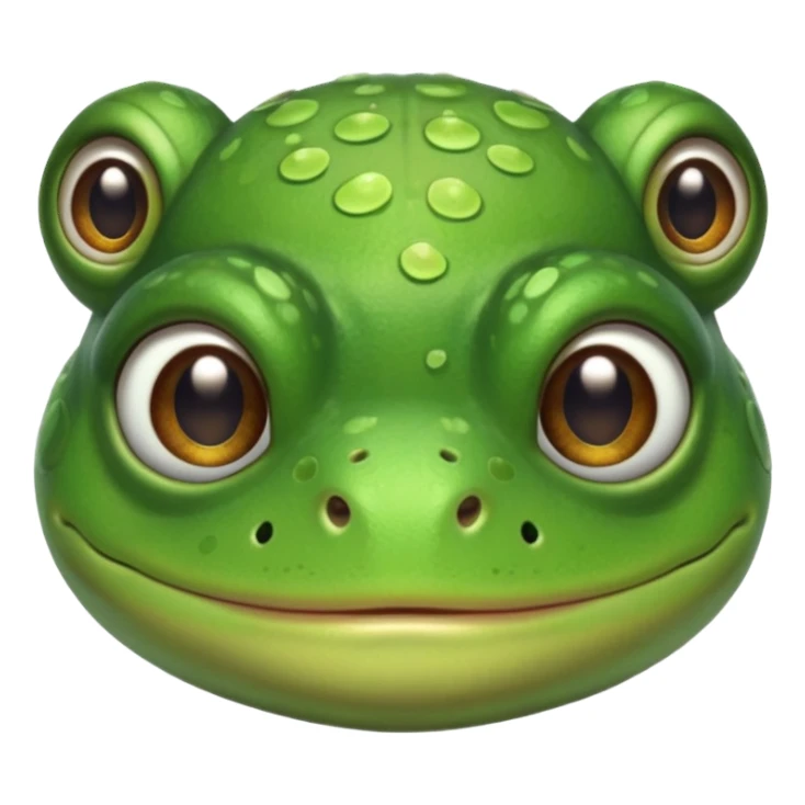 frog with baby bangs sticker
