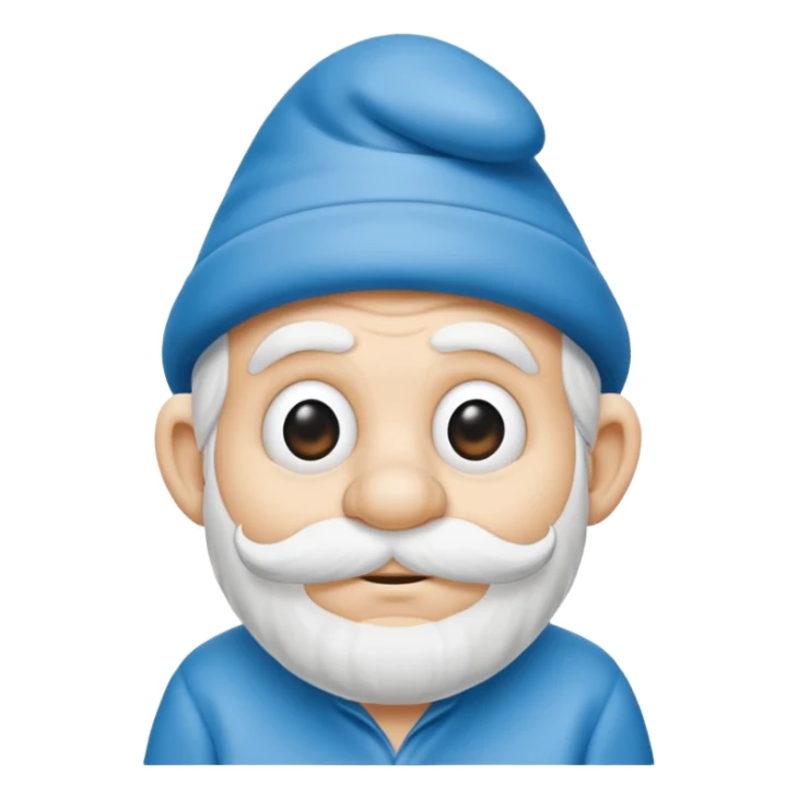grandfather smurf  sticker