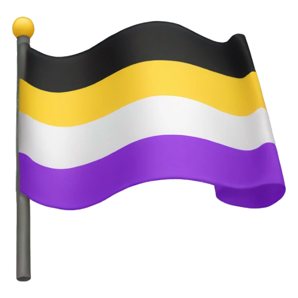 non-binary flag sticker