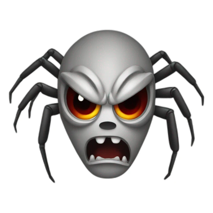 Angry spider sticker