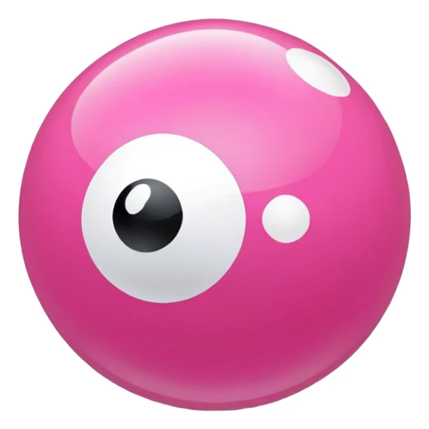 Pink 8 ball sticker