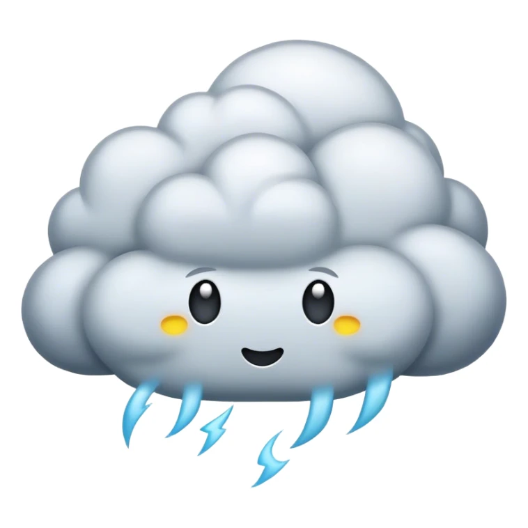 Storm cloud sticker
