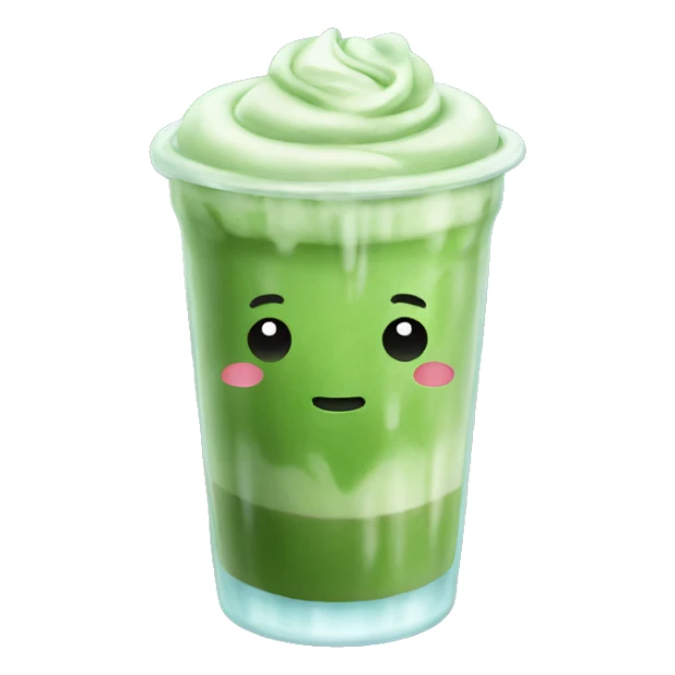 Iced matcha latte sticker