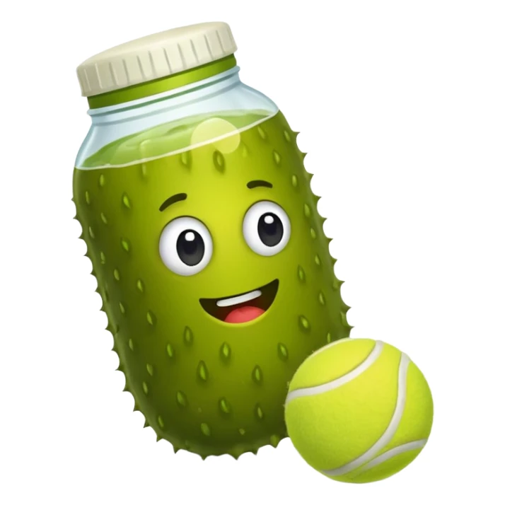 🥒+🎾 sticker