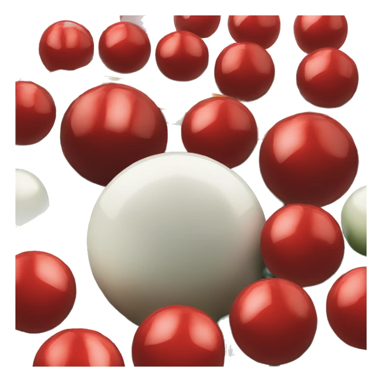 Une table avec toutes les boules de snooker sticker