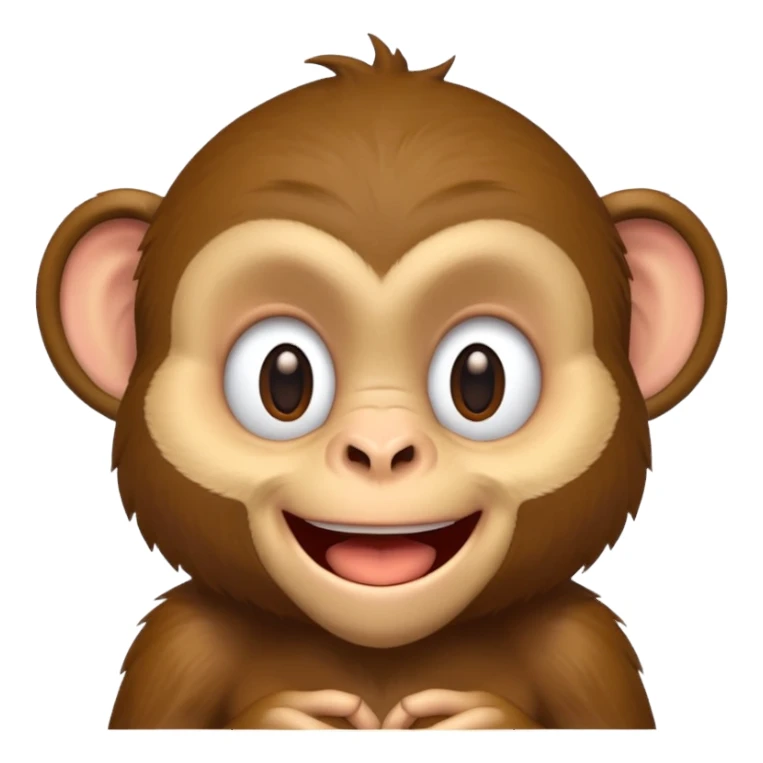 happy monkey sticker