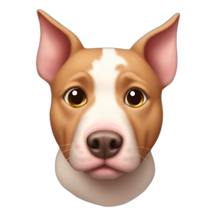 pig cat dog mix  sticker