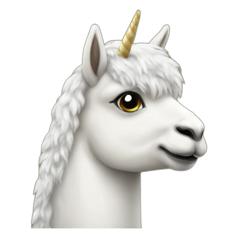 alpaca unicorn sticker