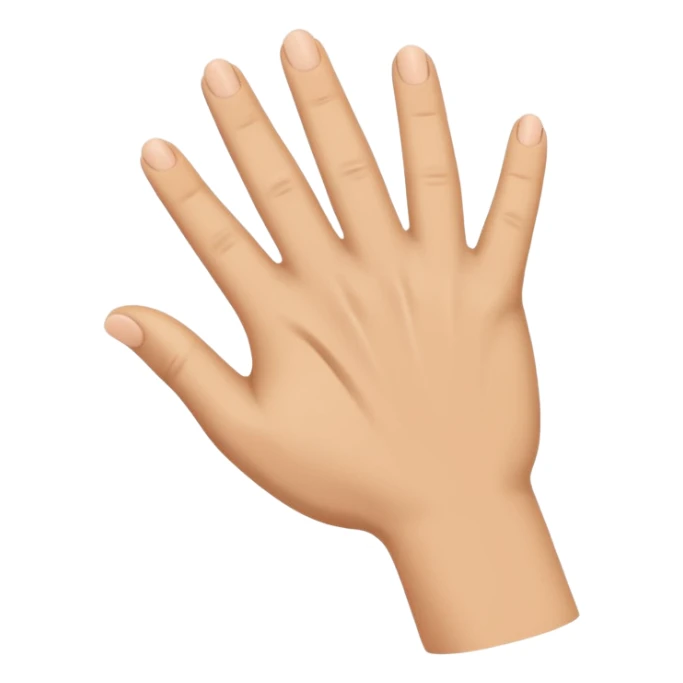 Closed hand up and down motion sticker