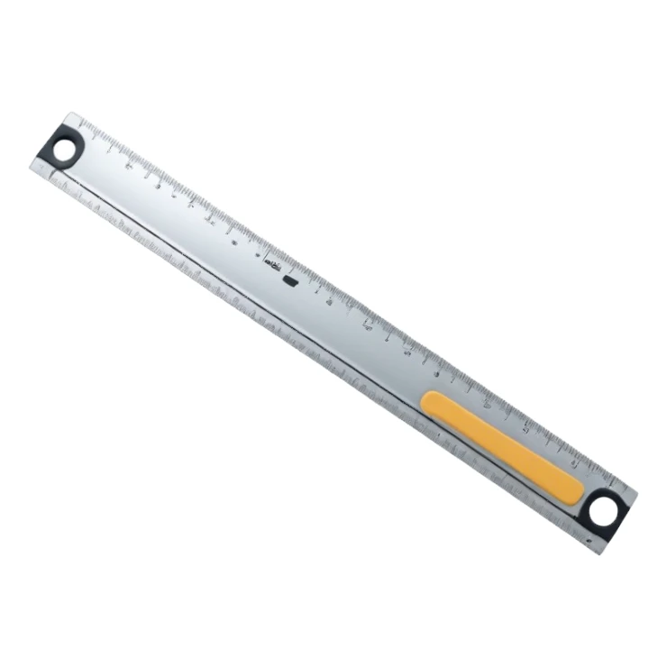 straight ruler measurement tool sticker