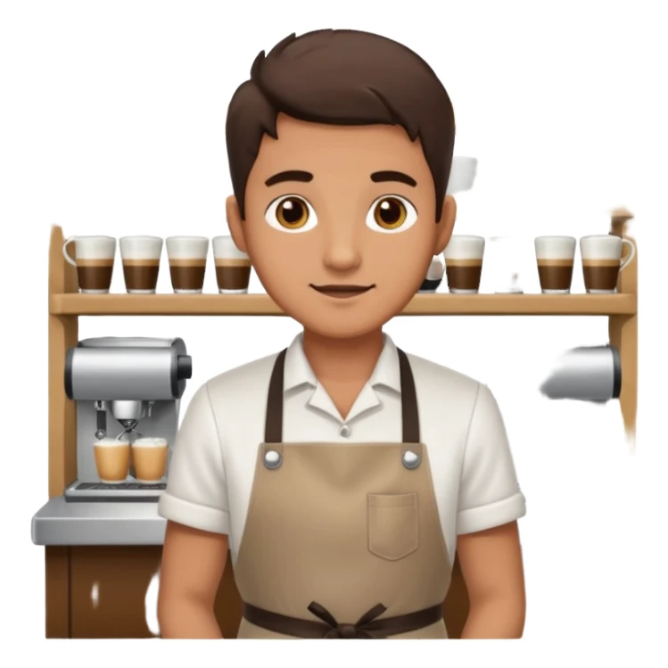 man Café Barista sticker