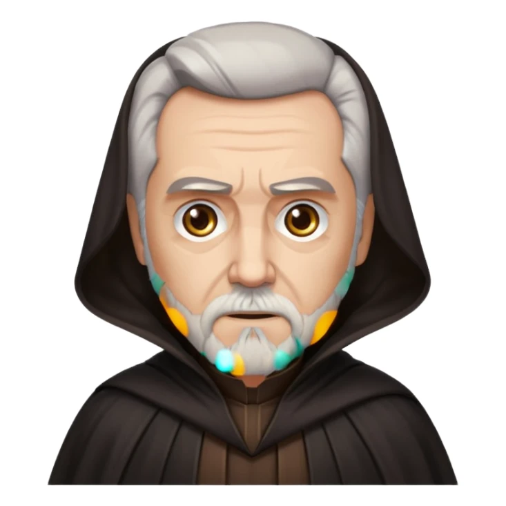 Cout dooku star wars emoji stile sticker