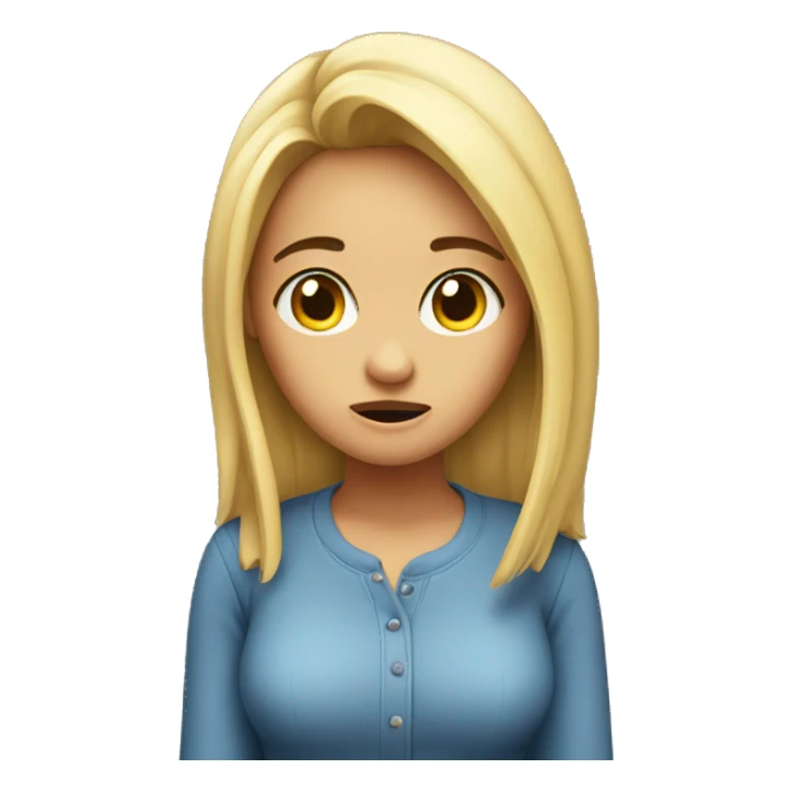 Really confused girl sticker