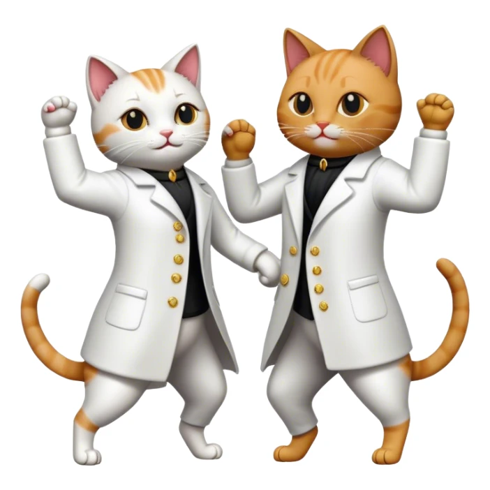 Cats salsa dancing sticker