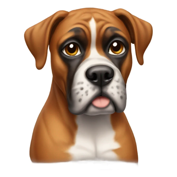 dog boxer sticker