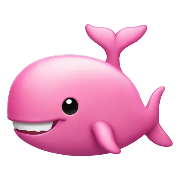 Stupid pink whale sticker
