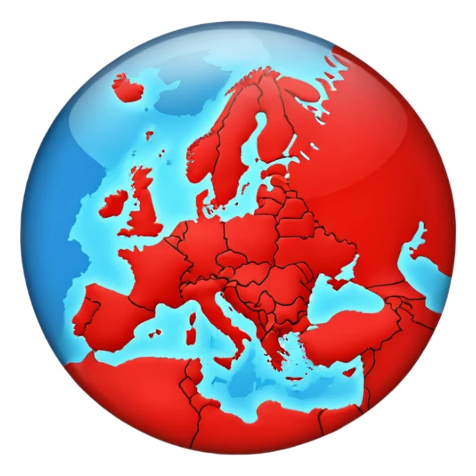 Point in europe map sticker