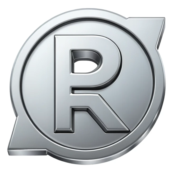Russian ruble symbol sticker