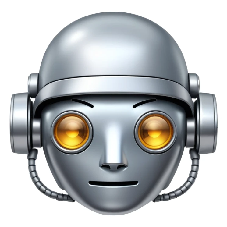 robot covering its eyes sticker