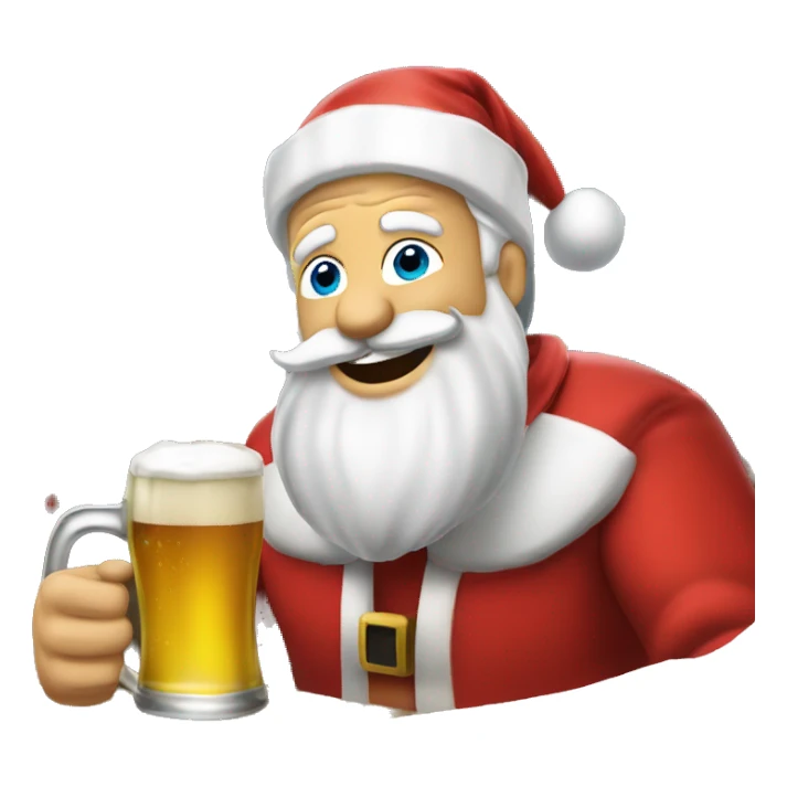 PAPAI NOEL TOMANDO CERVEJA sticker