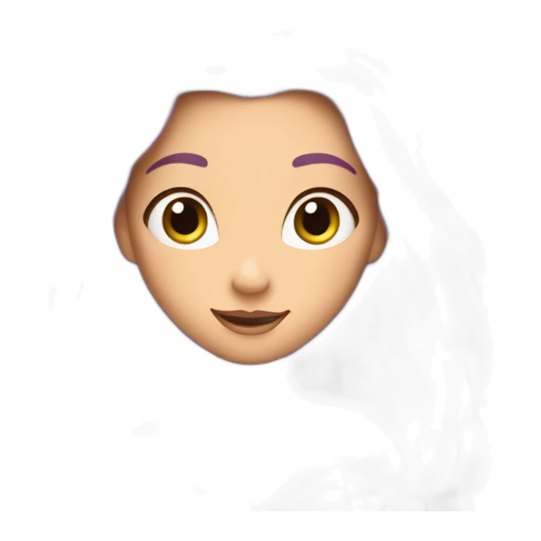 Rapunzel with a tiara sticker