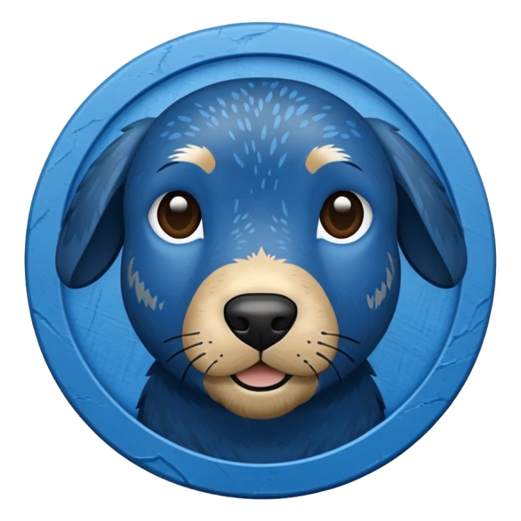 blue tick ✅ in circular form with a rough outer body  sticker