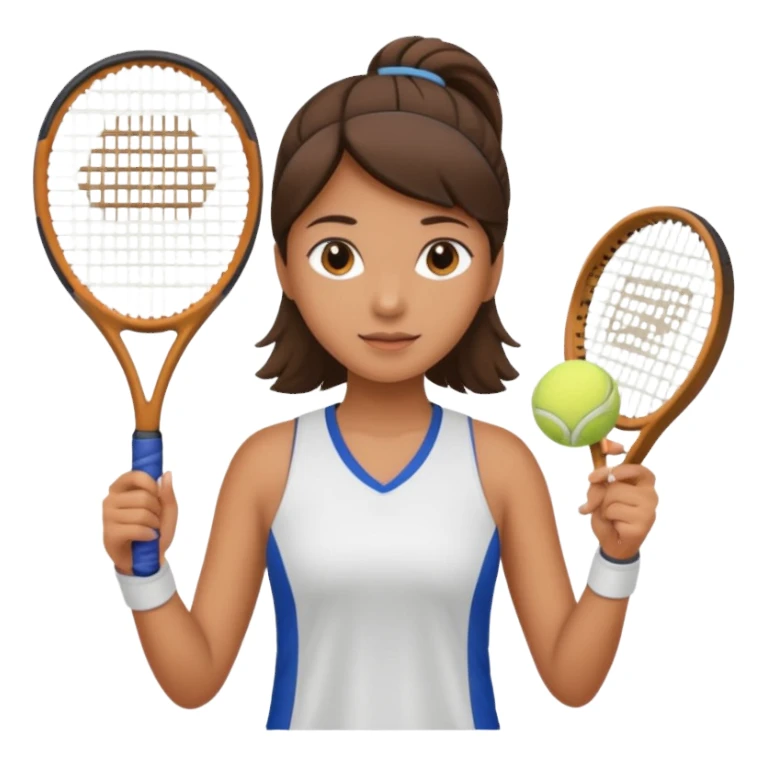 Niña raqueta tenis sticker