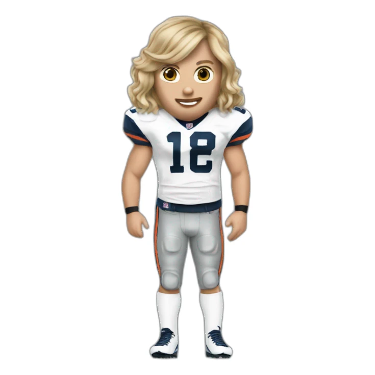 taylor swift as a nfl player sticker