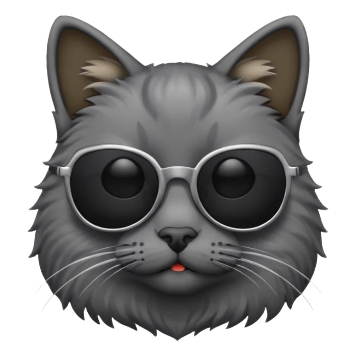 Cat wearing sunglasses sticker